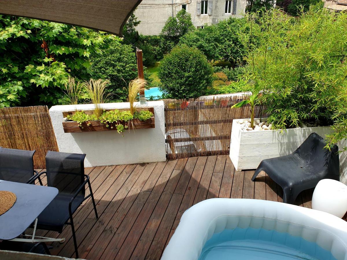 Duplex Avec Spa Et Terrasse En Plein Centre Du Village แซ็ง-ฌอง-ดู-การ์ ภายนอก รูปภาพ
